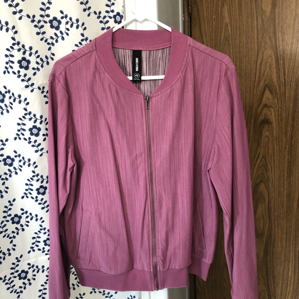 Agnes & Dora Lavender bomber jacket